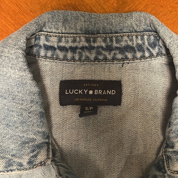 Lucky Brand Jean Jacket Buffalo 🦬 Buttons - Picture 6 of 12